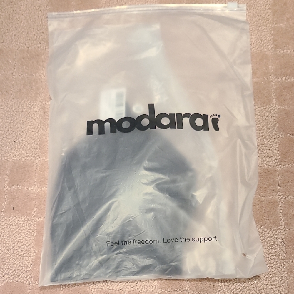 Modara Wireless Comfort Bra, Black In Size Medium